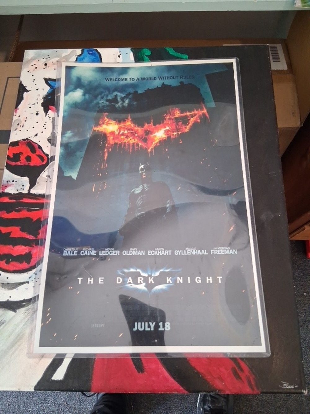 Dark Knight Movie Poster From Theater DC
